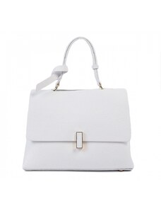 Luksuzna Talijanska torba od prave kože VERA ITALY "Deneba", boja bijela, 23x30cm