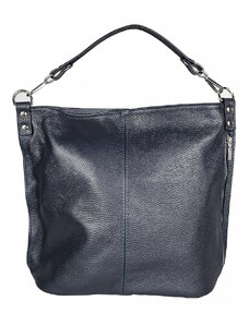 Luksuzna Talijanska torba od prave kože VERA ITALY "Bosna", boja tamnoplava, 33x41cm