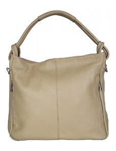 Luksuzna Talijanska torba od prave kože VERA ITALY "Amina", boja taupe, 31x36cm