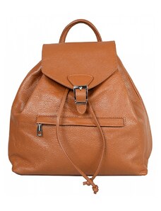 Luksuzna Talijanska torba od prave kože VERA ITALY "Pelay", boja konjak, 30x34cm