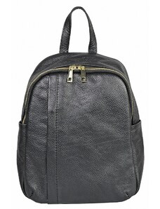 Luksuzna Talijanska torba od prave kože VERA ITALY "Lopa", boja crna, 28x23cm