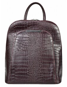 Luksuzna Talijanska torba od prave kože VERA ITALY "Vilde", boja tamnocrvena, 31x28cm