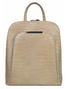 Luksuzna Talijanska torba od prave kože VERA ITALY "Filde", boja taupe, 31x28cm