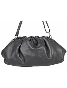 Luksuzna Talijanska torba od prave kože VERA ITALY "Veradisa", boja crna, 20x38cm