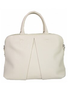 Luksuzna Talijanska torba od prave kože VERA ITALY "Aprilia", boja bež, 27x39cm