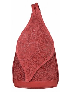 Luksuzna Talijanska torba od prave kože VERA ITALY "Redisima", boja crvena, 30x22cm