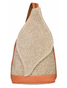Luksuzna Talijanska torba od prave kože VERA ITALY "Rolia", boja taupe, 30x22cm