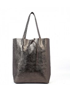 Luksuzna Talijanska torba od prave kože VERA ITALY "Bronzanta", boja bronca, 37x36cm