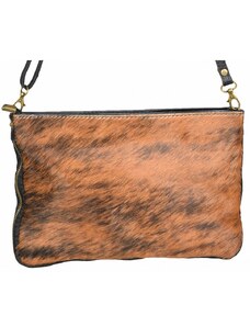 Luksuzna Talijanska torba od prave kože VERA ITALY "Aja", boja životinjski print, 19x30cm