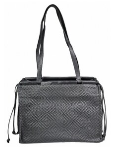 Luksuzna Talijanska torba od prave kože VERA ITALY "Samona", boja crna, 29x36cm