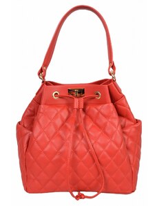 Luksuzna Talijanska torba od prave kože VERA ITALY "Cruzita", boja crvena, 27x34cm