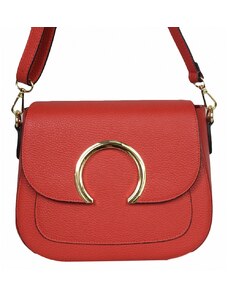 Luksuzna Talijanska torba od prave kože VERA ITALY "Dorotta", boja crvena, 20x24cm
