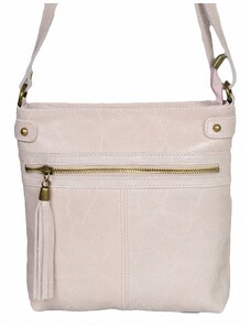 Luksuzna Talijanska torba od prave kože VERA ITALY "Miki", boja ružičasta, 24.5x24cm