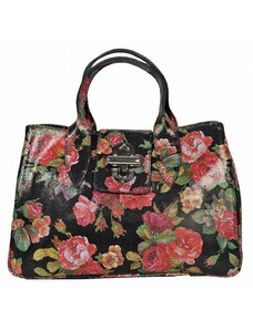 Luksuzna Talijanska torba od prave kože VERA ITALY "Izabella", boja ispis u boji, 24,5x33cm