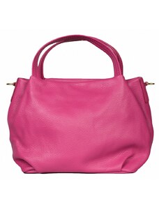 Luksuzna Talijanska torba od prave kože VERA ITALY "Stebana", boja fuksija, 21x25cm