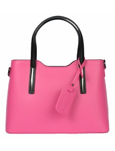 Luksuzna Talijanska torba od prave kože VERA ITALY "Kim", boja fuksija, 22x30cm