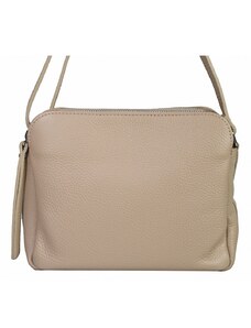 Luksuzna Talijanska torba od prave kože VERA ITALY "Anisia", boja taupe, 18,5x23cm