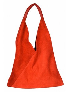 Luksuzna Talijanska torba od prave kože VERA ITALY "Kanza", boja crvena, 35x45cm