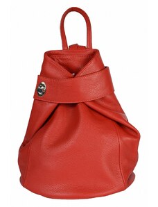 Luksuzna Talijanska torba od prave kože VERA ITALY "Fortuna", boja crvena, 33x27cm