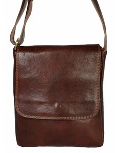 Luksuzna Talijanska torba od prave kože VERA ITALY "Christian", boja smeđa, 25x21cm