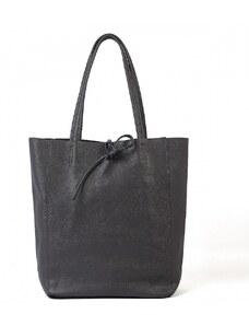 Luksuzna Talijanska torba od prave kože VERA ITALY "Fuma", boja tamno sivo, 37x36cm