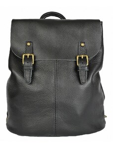 Luksuzna Talijanska torba od prave kože VERA ITALY "Bleksina", boja crna, 32x33cm