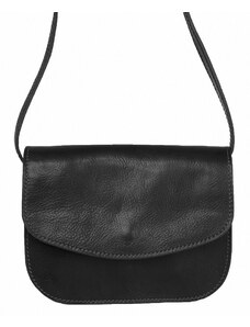 Luksuzna Talijanska torba od prave kože VERA ITALY "Lenia", boja crna, 17x22cm