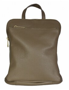 Luksuzna Talijanska torba od prave kože VERA ITALY "Batika", boja mink, 29x26cm