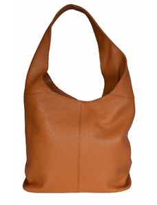 Luksuzna Talijanska torba od prave kože VERA ITALY "Argoza", boja konjak, 29x36cm