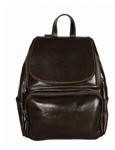 Luksuzna Talijanska torba od prave kože VERA ITALY "Rora", boja tamnosmeđa, 32x23cm