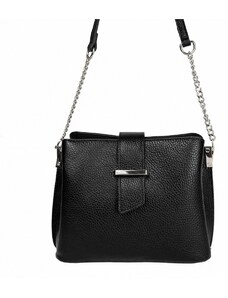 Luksuzna Talijanska torba od prave kože VERA ITALY "Orlenda", boja crna, 17.5x23cm