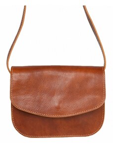 Luksuzna Talijanska torba od prave kože VERA ITALY "Milla", boja konjak, 17x22cm