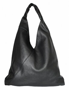Luksuzna Talijanska torba od prave kože VERA ITALY "Cartega", boja crna, 35x45cm