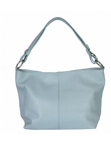 Luksuzna Talijanska torba od prave kože VERA ITALY "Lilly", boja svijetlo plava, 23x30cm