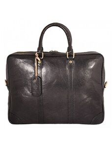 Luksuzna Talijanska torba od prave kože VERA ITALY "Londa", boja crna, 33x40cm