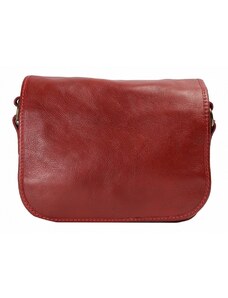 Luksuzna Talijanska torba od prave kože VERA ITALY "Sintia", boja crvena, 19x24cm