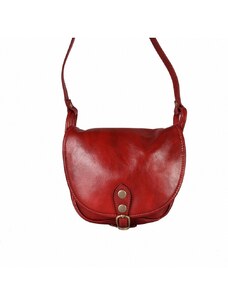 Luksuzna Talijanska torba od prave kože VERA ITALY "Sisly", boja tamno crveno, 20x25cm