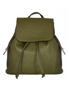 Luksuzna Talijanska torba od prave kože VERA ITALY "Linzy", boja zelena, 28x30cm