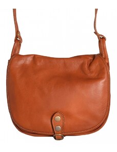 Luksuzna Talijanska torba od prave kože VERA ITALY "Tota", boja konjak, 25x30cm
