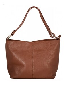 Luksuzna Talijanska torba od prave kože VERA ITALY "Maribel", boja čokolada, 23x30cm
