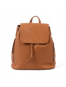 Luksuzna Talijanska torba od prave kože VERA ITALY "Lana", boja konjak, 28x30cm