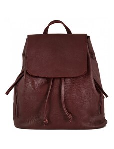 Luksuzna Talijanska torba od prave kože VERA ITALY "Lilia", boja tamnocrvena, 28x30cm