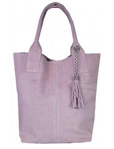 Luksuzna Talijanska torba od prave kože VERA ITALY "Juliet", boja ružičasta, 35x38cm