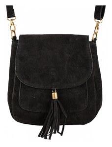 Luksuzna Talijanska torba od prave kože VERA ITALY "Enrica", boja crna, 20x21cm