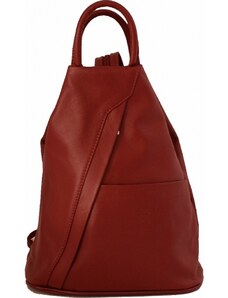 Luksuzna Talijanska torba od prave kože VERA ITALY "Fella", boja tamnocrvena, 30x20cm