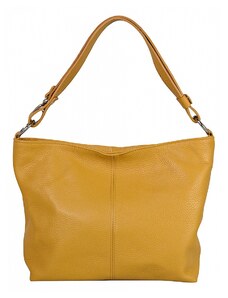 Luksuzna Talijanska torba od prave kože VERA ITALY "Virginia", boja senf, 23x30cm