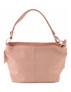 Luksuzna Talijanska torba od prave kože VERA ITALY "Mea", boja ružičasta, 23x30cm