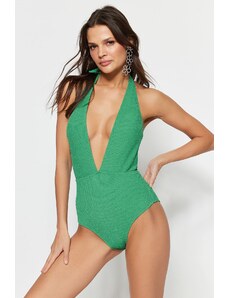 Trendyol Green Deep-Collecture Svjetlucavi kupaći kostim za obične noge