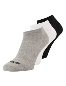 ADIDAS SPORTSWEAR Sportske čarape 'Thin Linear -cut 3 Pairs' siva melange / crna / bijela