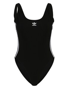 ADIDAS ORIGINALS Jednodijelni kupaći kostim 'Adicolor 3-Stripes' crna / bijela
